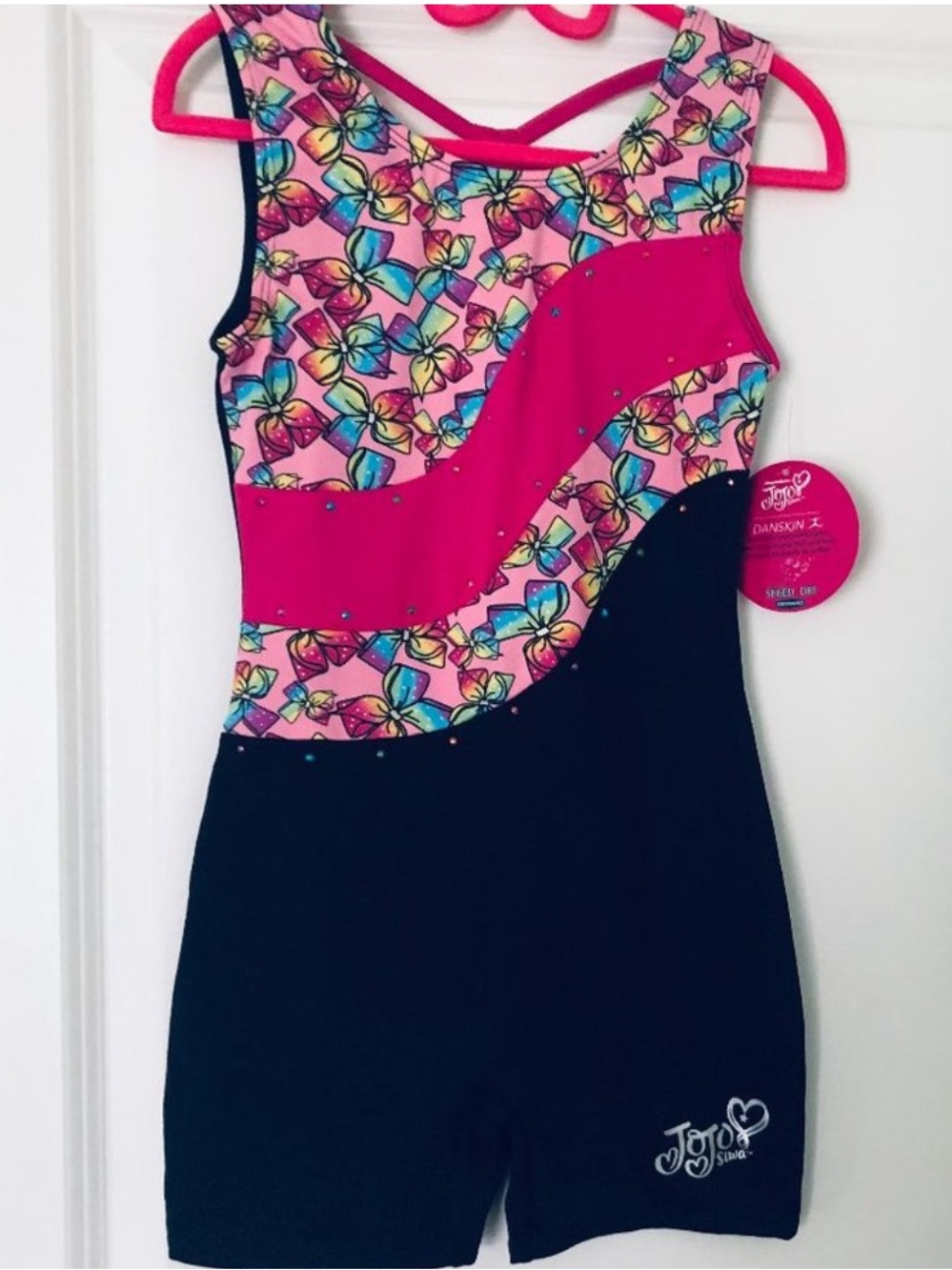 Danskin Pink and Black Kids Leotard